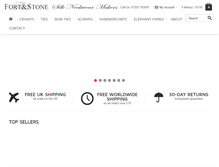 Tablet Screenshot of fortandstone.co.uk